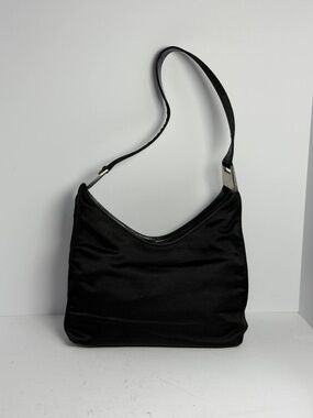 Gucci Black Nylon and Leather Shoulder Bag
